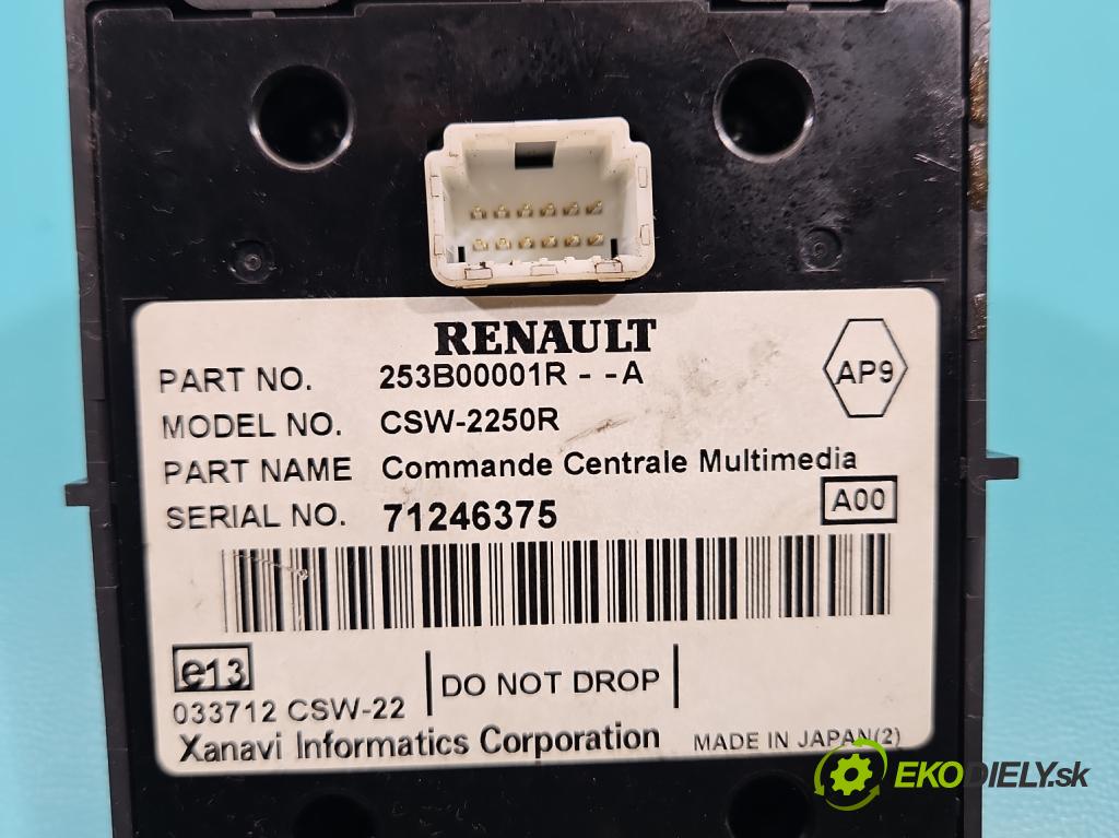 Renault Laguna III 2007-2015 2.0 dci 131 hp manual 96 kW 1995 cm3 5- Přepínač rádia nebo navigace: 253B00001R