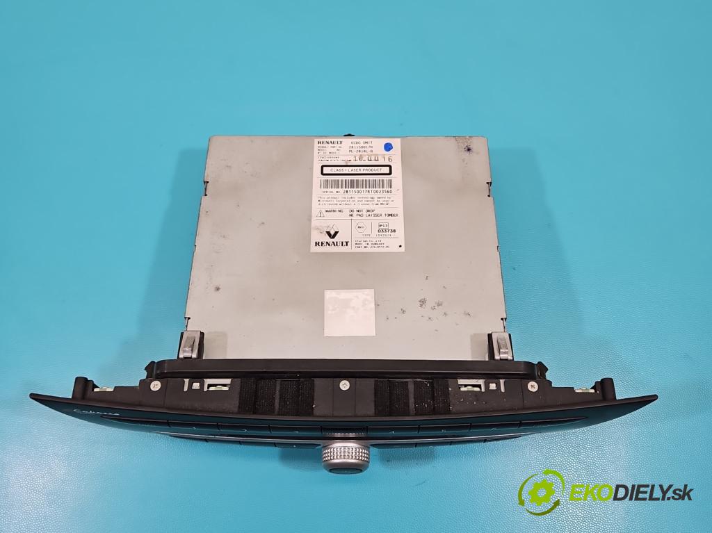 Renault Laguna III 2007-2015 2.0 dci 131 hp manual 96 kW 1995 cm3 5- Radio továrna: 281150017R