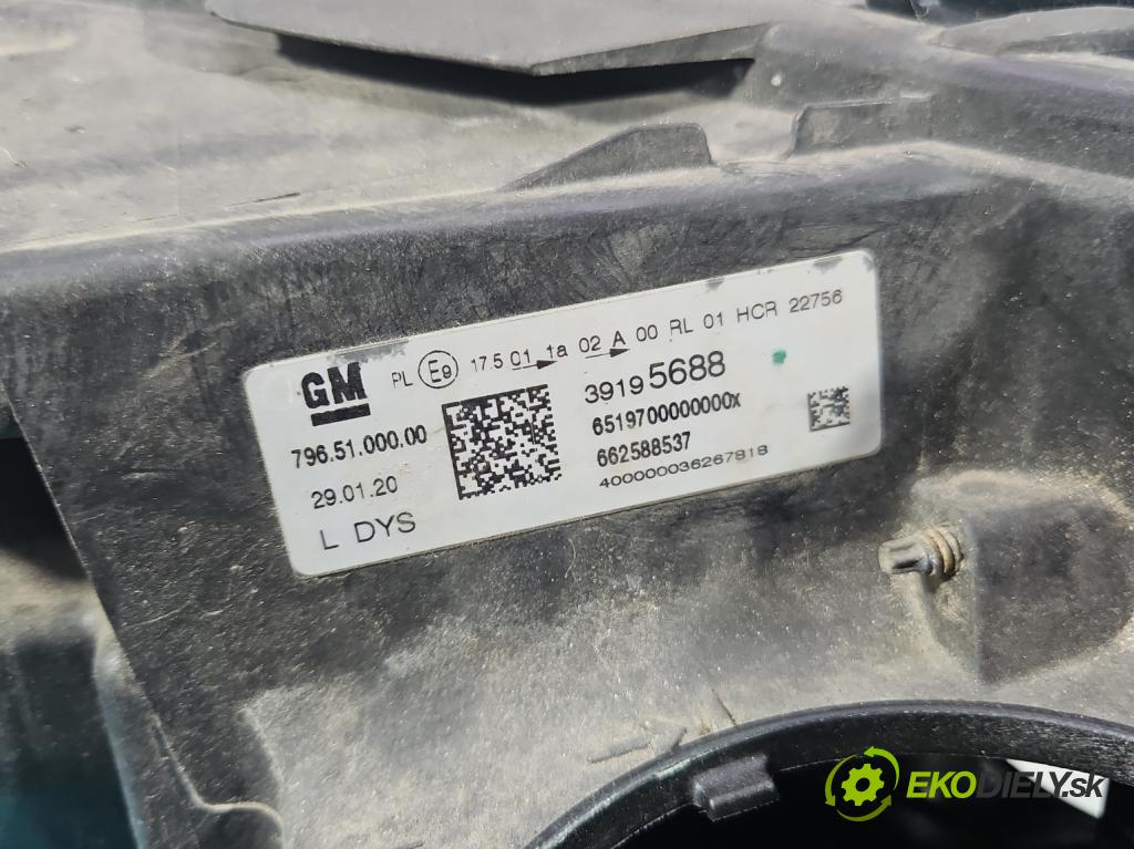 Opel Astra V  2015-2022 1.5 cdti 122 HP manual 90 kW 1496 cm3 5- Reflektor: ľavý 39195688 (Kľučka dverí ostatné)