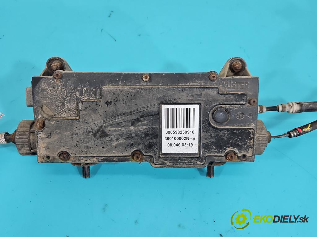 Renault Laguna III 2007-2015 2.0 dci 131 HP manual 96 kW 1995 cm3 5- Brzda manuál: elektrický: 360100002N (Ručná brzda)
