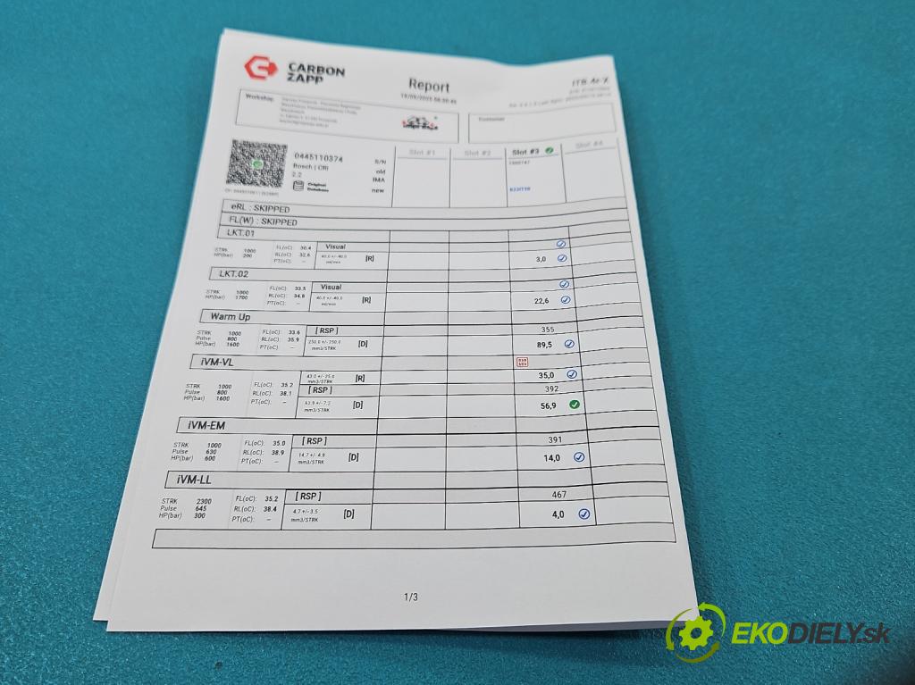 Kia Sportage III 2010-2015 2.0 crdi 136 HP manual 100 kW 1995 cm3 5- vstrek 0445110374 (Vstrekovač paliva)