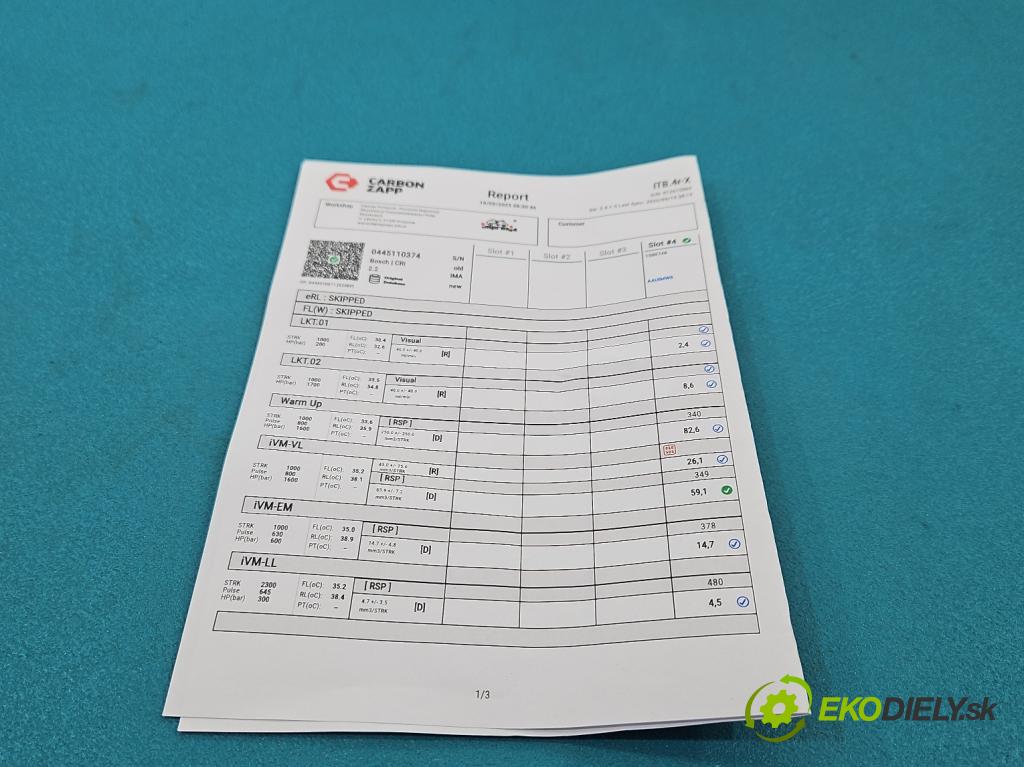 Kia Sportage III 2010-2015 2.0 crdi 136 HP manual 100 kW 1995 cm3 5- vstrek 0445110374 (Vstrekovač paliva)