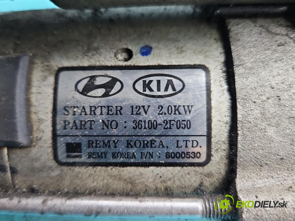 Kia Sportage III 2010-2015 2.0 crdi 136 HP manual 100 kW 1995 cm3 5- štartér 36100-2F050 (Štartér)