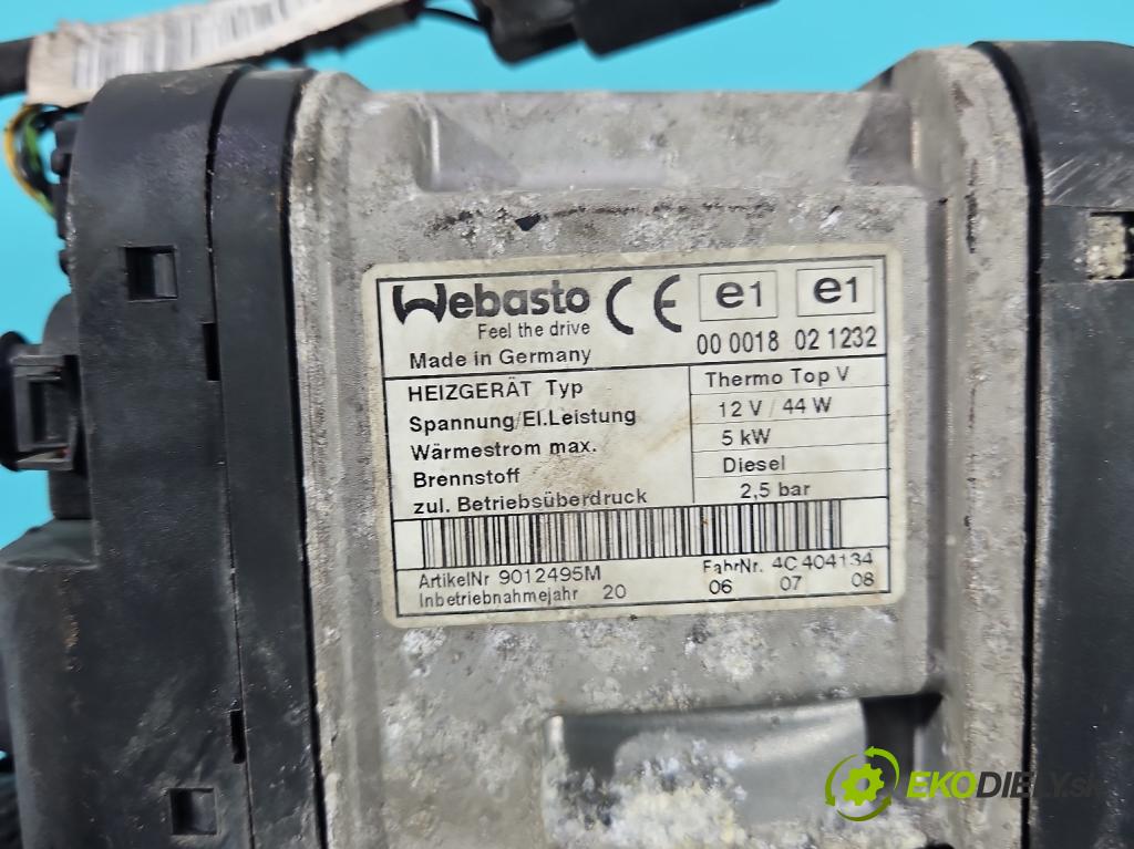 Volvo S80 II 2006-2016 2.4 D5 185 HP automatic 136 kW 2400 cm3 4- Webasto 9012495M (Webasto (nezávislé kúrenie))