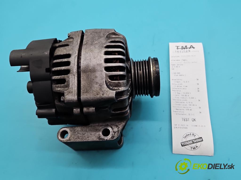 Fiat Doblo I 2001-2010 1,3.0 jtd 75 HP manual 55 kW 1248 cm3 5- Alternator 51784845 (Alternátor)