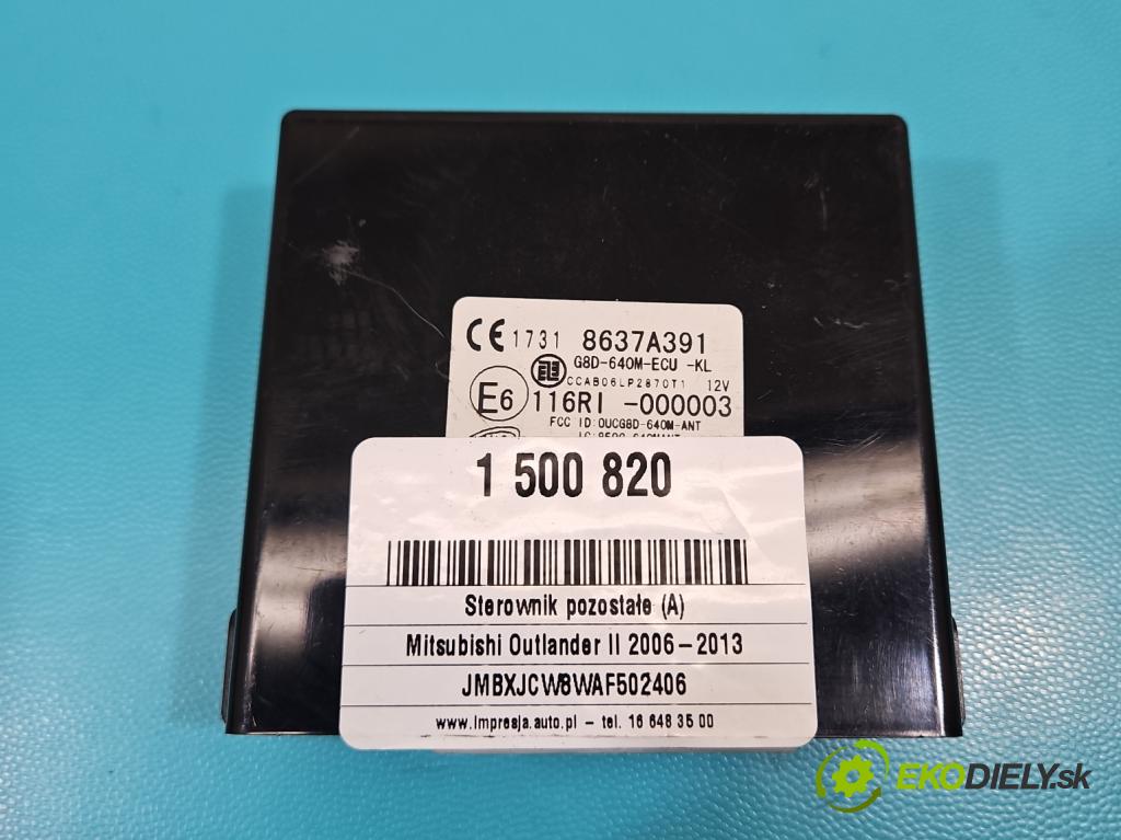 Mitsubishi Outlander II 2006-2013 2.0 DI-D 140 hp manual 103 kW 1968 cm3 5- řídící jednotka 8637A391
