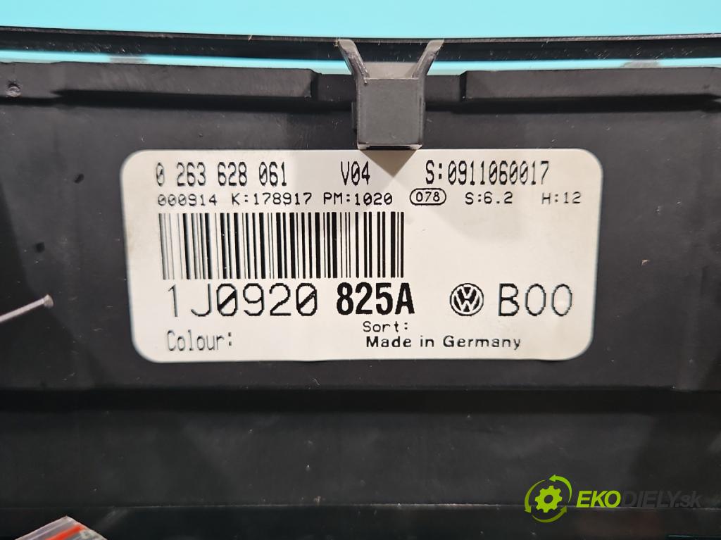 Vw Golf IV 1997-2003 1.6 SR 102 HP automatic 75 kW 1595 cm3 5- prístrojovka/ budíky 0263628061 (Prístrojová doska)