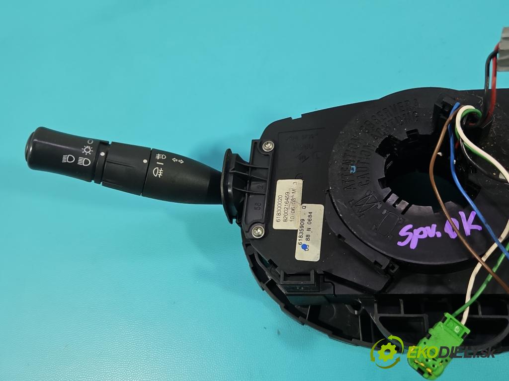 Renault Megane II 2003-2008 1.5 dci 82 HP manual 60 kW 1461 cm3 5- prepínač komplex: 618300020 (Prepínacie páčky pod volantom)