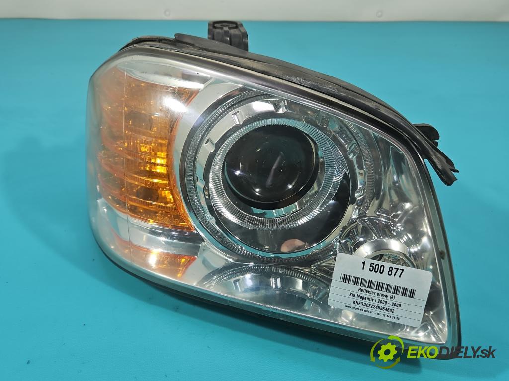 Kia Magentis I 2000-2005 2.0 16V 136 HP manual 100 kW 1997 cm3 4- Reflektor: pravý  (Svetlo predné pravé)