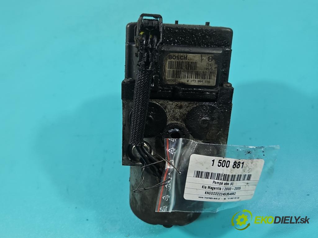 Kia Magentis I 2000-2005 2.0 16V 136 HP manual 100 kW 1997 cm3 4- čerpadlo abs 0273004616 (Pumpa ABS)