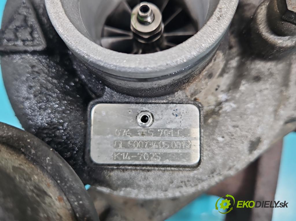 Vw LT II 1996-2006 2.5 tdi 95 hp manual 70 kW 2461 cm3 4- Turbodmychadlo K14-7025 (Kompletní turbodmychadlo)