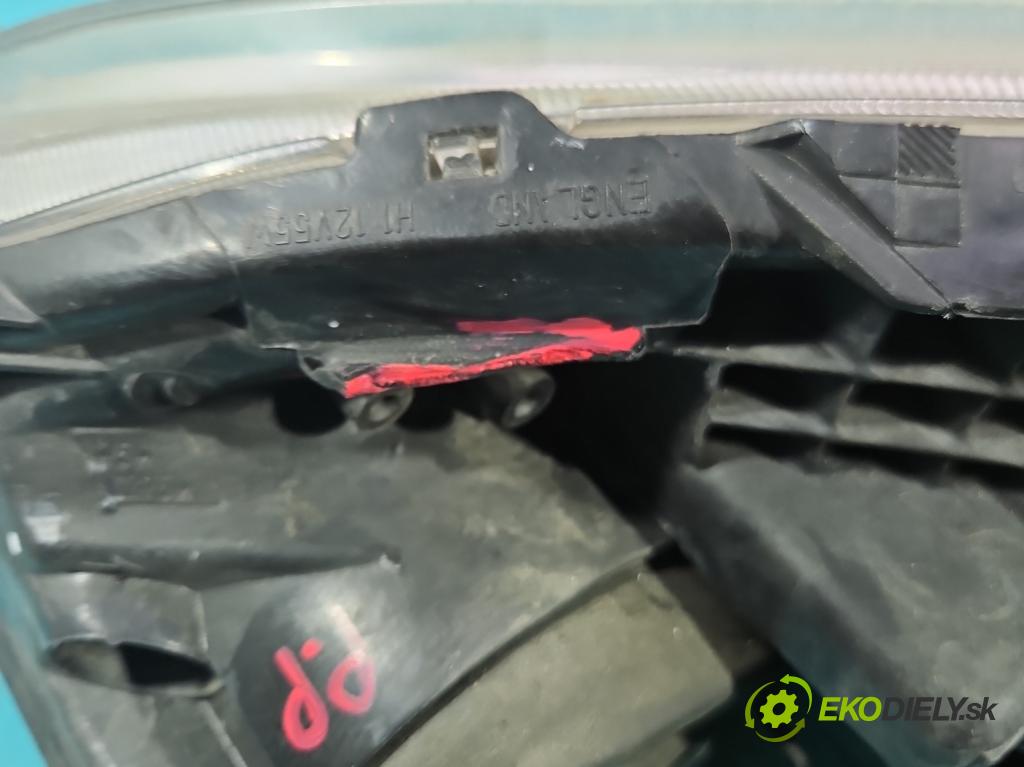 Toyota Avensis II T25 2003-2008 2.0 D4D 116 HP manual 85 kW 1995 cm3 5- Reflektor: pravý  (Svetlo predné pravé)