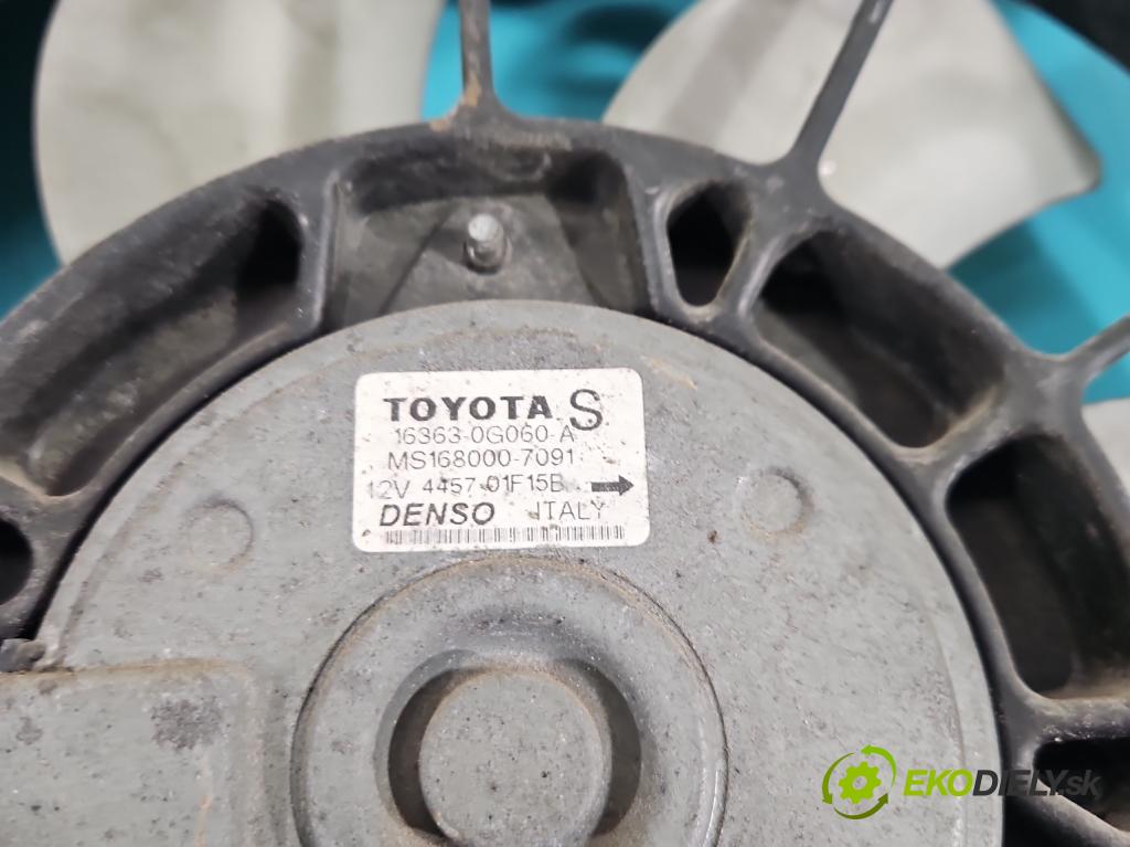 Toyota Avensis II T25 2003-2008 2.0 D4D 116 hp manual 85 kW 1995 cm3 5- ventilátor chladič MS168000-7091