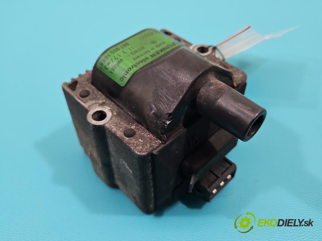 Vw Golf III 1991-1998 1.6 75 HP manual 55 kW 1598 cm3 5- cievka zapaľovacia 867905104A (Zapaľovacia cievka)