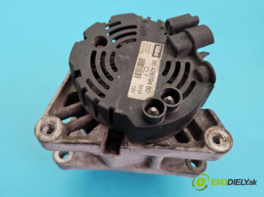 Citroen C3 I 2002-2009 1.1 8V 60 HP manual 44 kW 1124 cm3 5- Alternator 9642879480 (Alternátor)