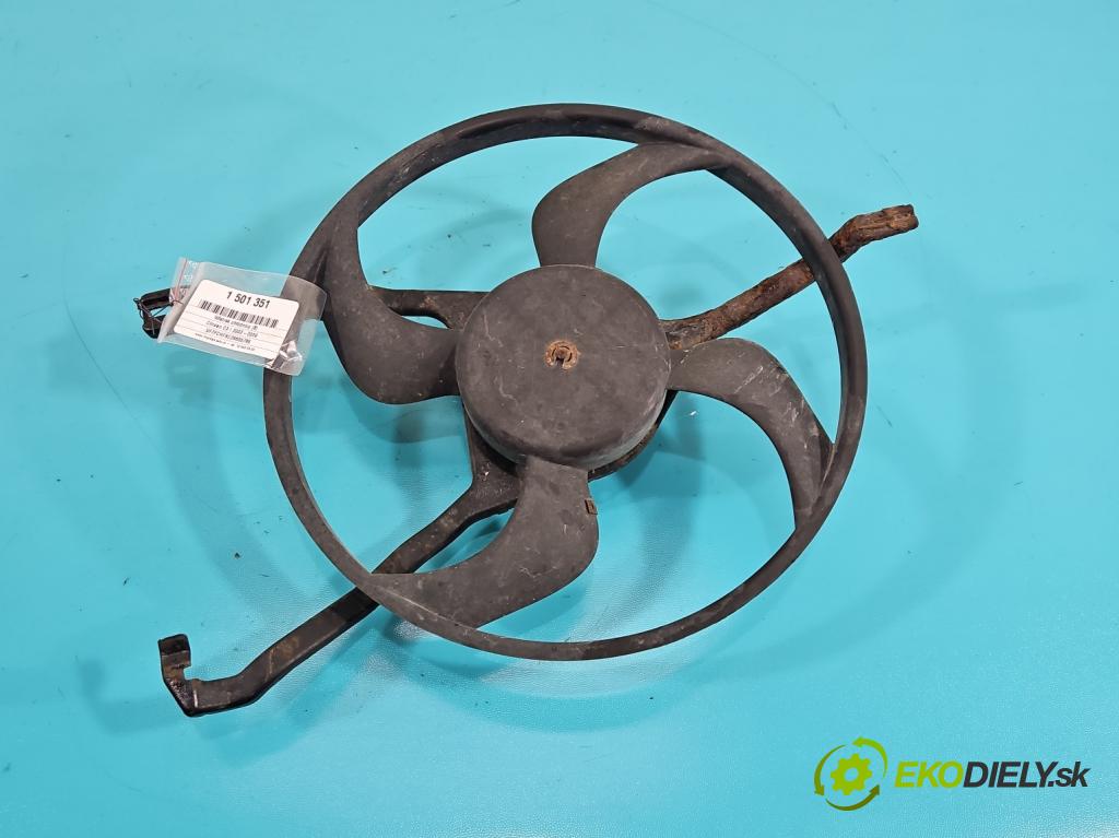 Citroen C3 I 2002-2009 1.1 8V 60 hp manual 44 kW 1124 cm3 5- ventilátor chladič 9638739580