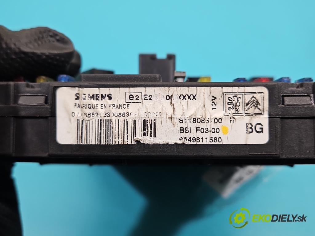 Citroen C3 I 2002-2009 1.1 8V 60 hp manual 44 kW 1124 cm3 5- řídící jednotka 9649811580