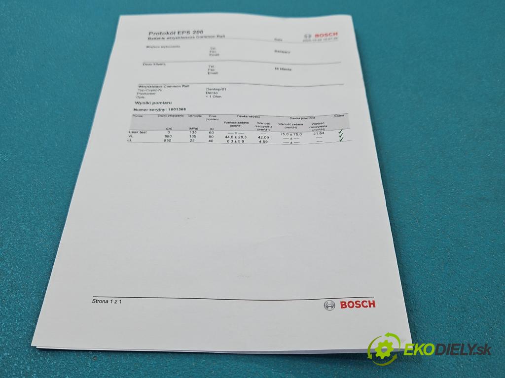 Toyota Avensis II T25 2003-2008 2.0 D4D 116 HP manual 85 kW 1995 cm3 5- vstrek 23670-0G010 (Vstrekovač paliva)