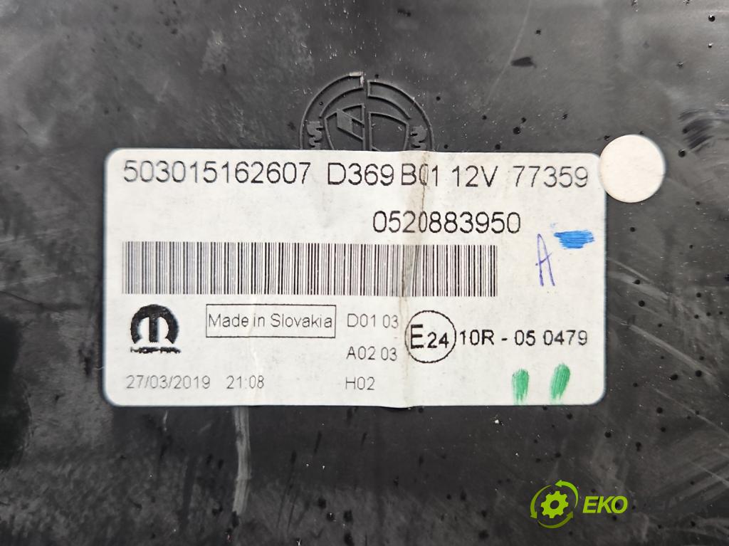 Fiat Doblo II 2010- 1.4 120 HP manual 88 kW 1368 cm3 5- prístrojovka/ budíky 503015162607 (Prístrojová doska)