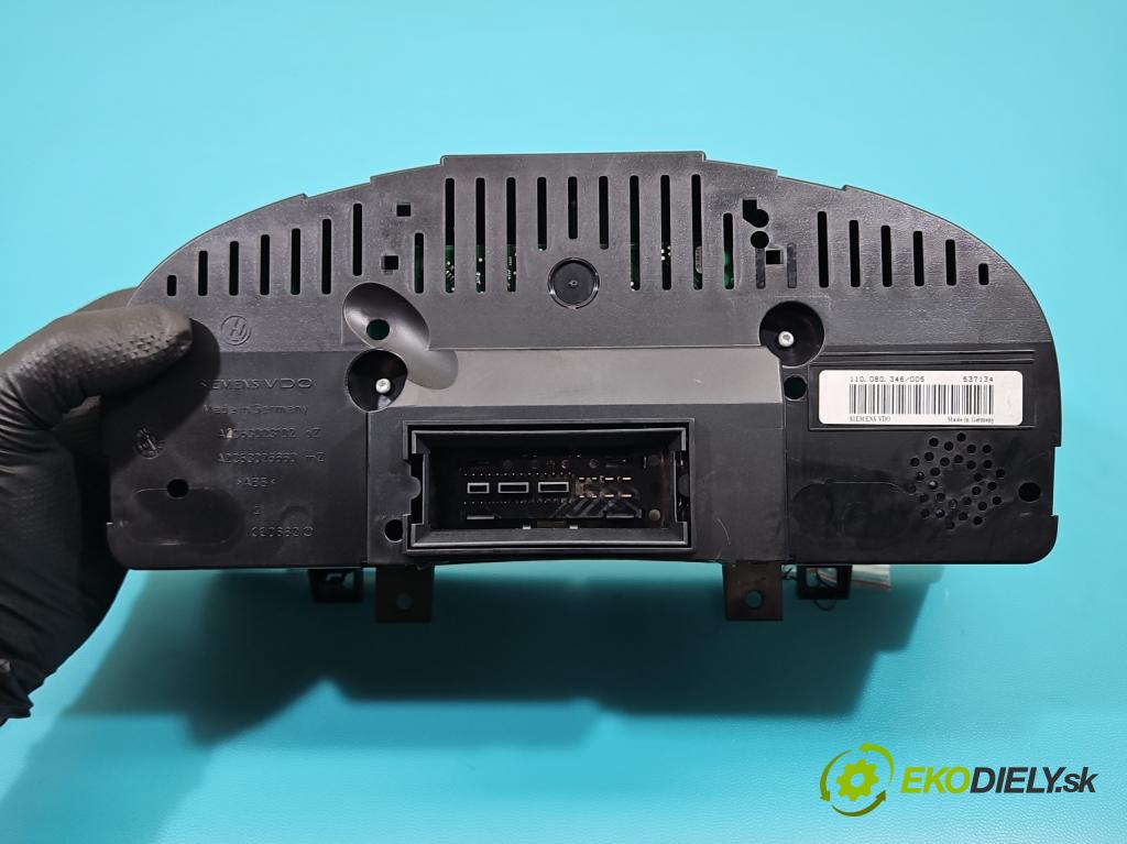 Vw Golf plus 2.0 tdi 140 HP manual 103 kW 1968 cm3 5- prístrojovka/ budíky 1K0920863B (Prístrojová doska)