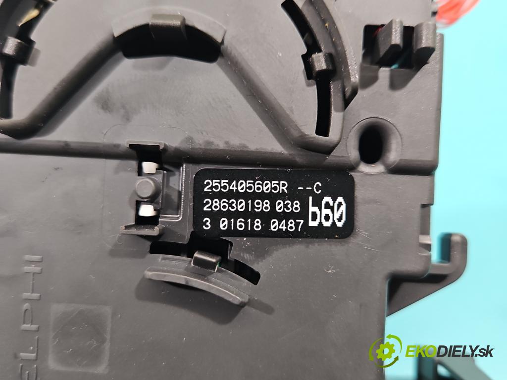 Renault Clio III 2005-2012 1,2.0 16V 75 HP manual 55 kW 1149 cm3 5- prepínač smeroviek 255405605R (Prepínacie páčky pod volantom)