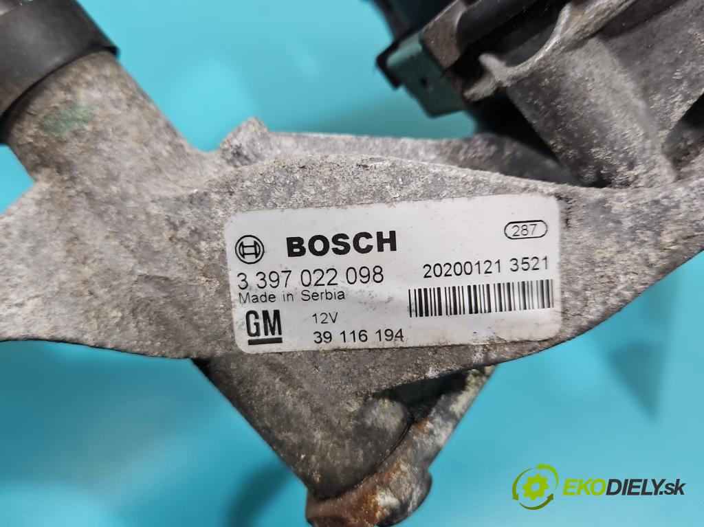 Opel Astra V  2015- 1.5 cdti 122 hp manual 90 kW 1496 cm3 5- motor stěračů přední 3397022098