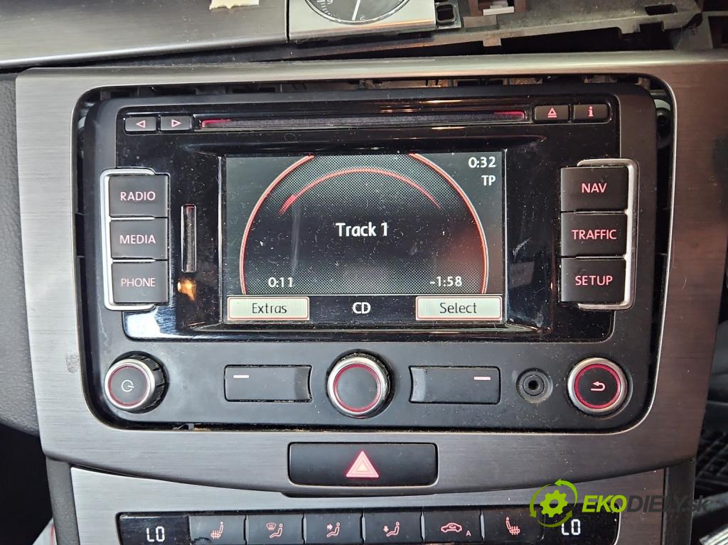 Vw Passat B7 2010-2014 2.0 tdi 140 HP manual 103 kW 1968 cm3 4- Radio originál 3C8035279S