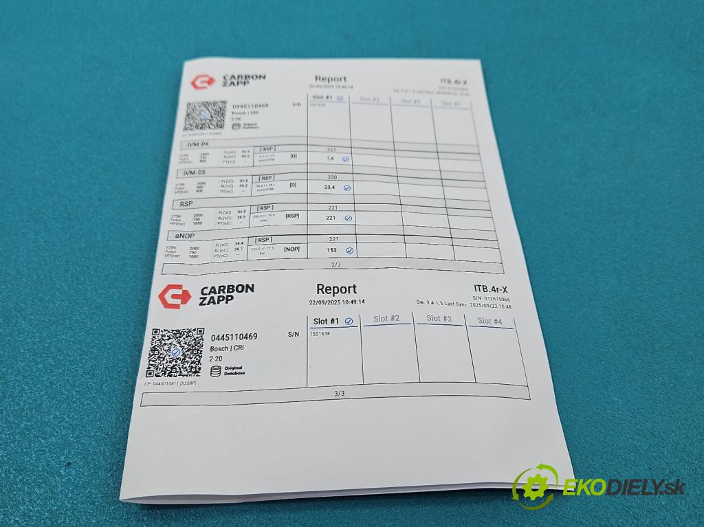 Skoda Octavia III 2013- 2.0 tdi 150 HP manual 110 kW 1968 cm3 5- vstrek 0445110469 (Vstrekovač paliva)