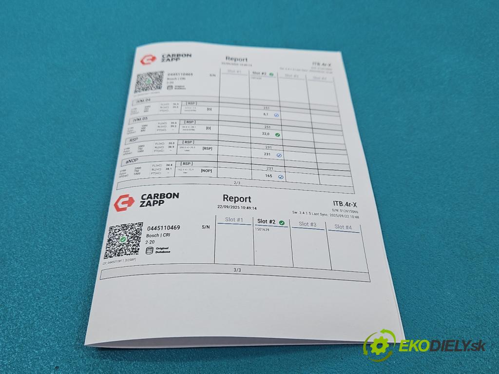 Skoda Octavia III 2013- 2.0 tdi 150 HP manual 110 kW 1968 cm3 5- vstrek 0445110469 (Vstrekovač paliva)