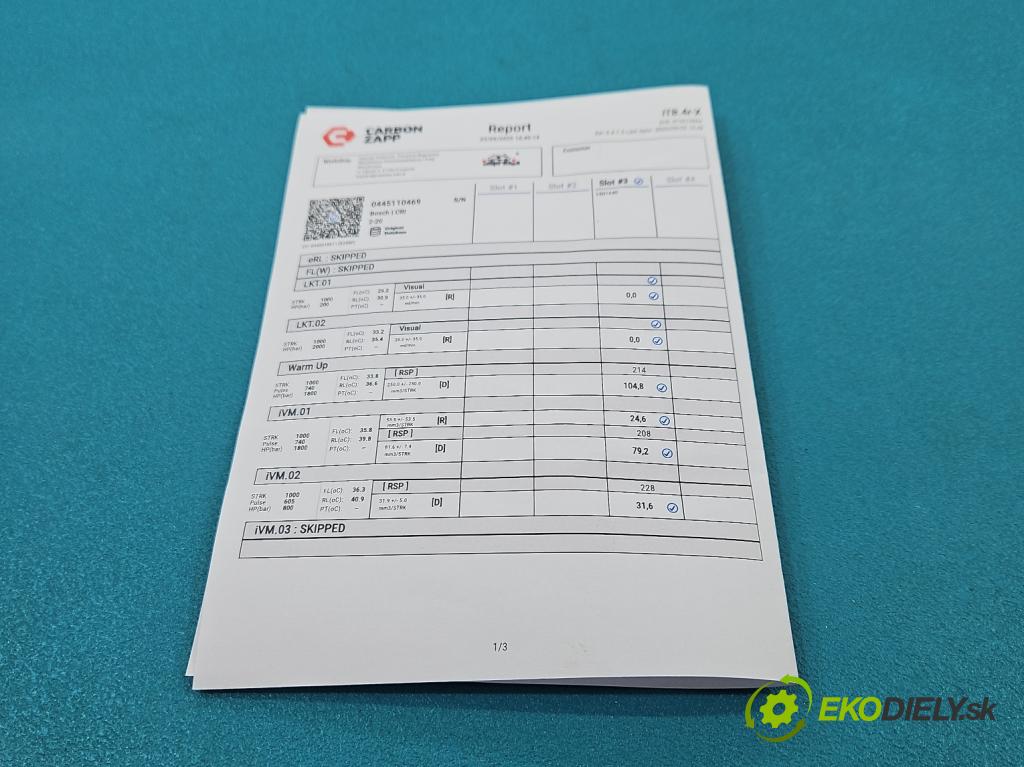 Skoda Octavia III 2013- 2.0 tdi 150 HP manual 110 kW 1968 cm3 5- vstrek 0445110469 (Vstrekovač paliva)