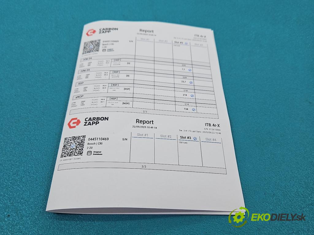 Skoda Octavia III 2013- 2.0 tdi 150 HP manual 110 kW 1968 cm3 5- vstrek 0445110469 (Vstrekovač paliva)