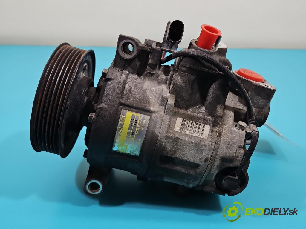 Audi A4 B6 2000-2004 2.0 20V 131 hp automatic 96 kW 1984 cm3 4- Kompresor: klíma 447220-8410 (Kompresor klimatizace)