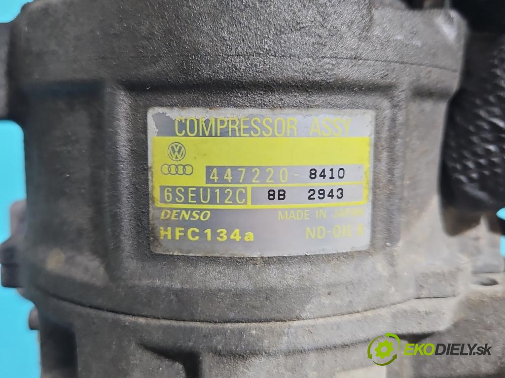 Audi A4 B6 2000-2004 2.0 20V 131 hp automatic 96 kW 1984 cm3 4- Kompresor: klíma 447220-8410 (Kompresor klimatizace)