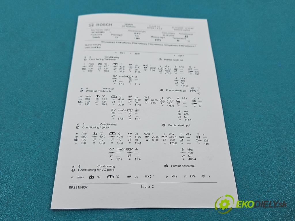 Vw Golf plus 2.0 tdi 140 HP manual 103 kW 1968 cm3 5- vstrekovacie čerpadlo 0414720404 (Vstrekovač paliva)