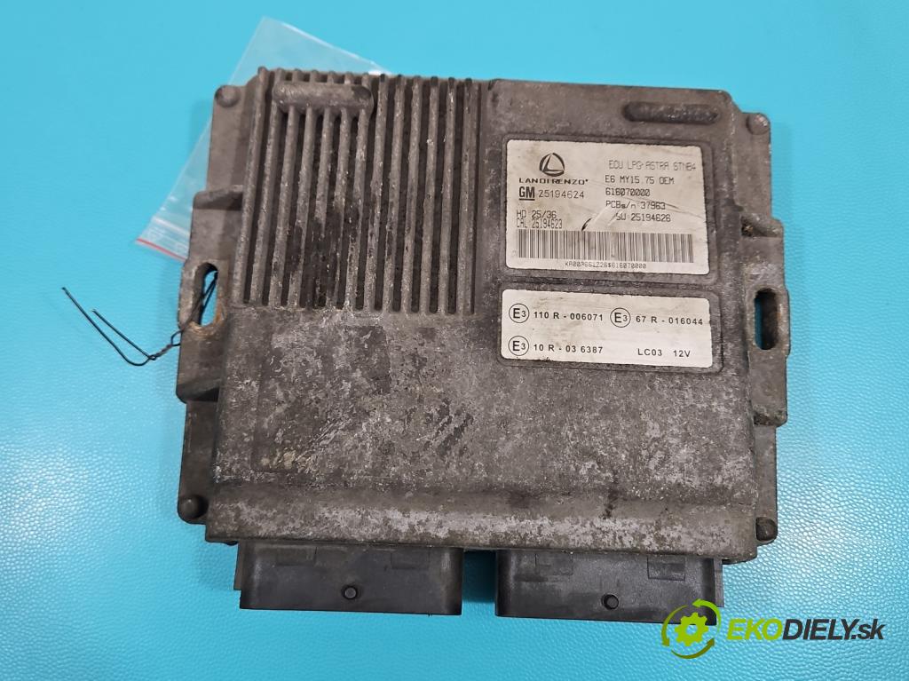 Opel Astra IV 2009-2015 1.4 T 140 hp manual 103 kW 1364 cm3 5- řídící jednotka LPG 25194624