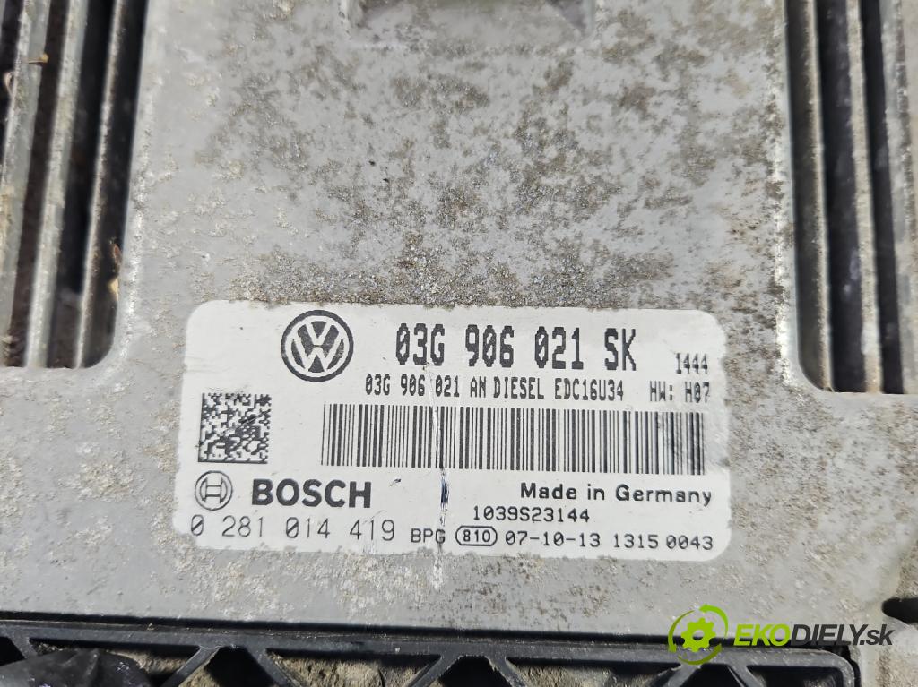 Seat Altea 1.9 tdi 105 hp manual 77 kW 1896 cm3 5- řídící jednotka motoru 0281014419