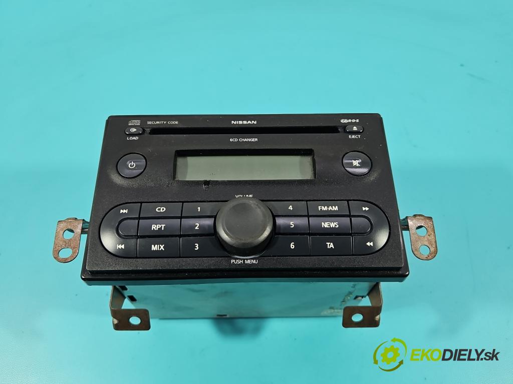 Nissan Note I 2006-2012 1.6 16V 110 HP manual 81 kW 1598 cm3 5- Radio originál 7645387318