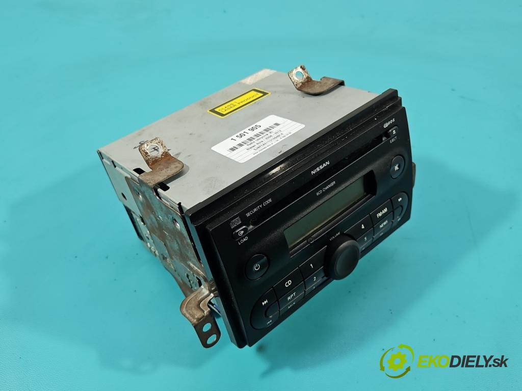 Nissan Note I 2006-2012 1.6 16V 110 HP manual 81 kW 1598 cm3 5- Radio originál 7645387318