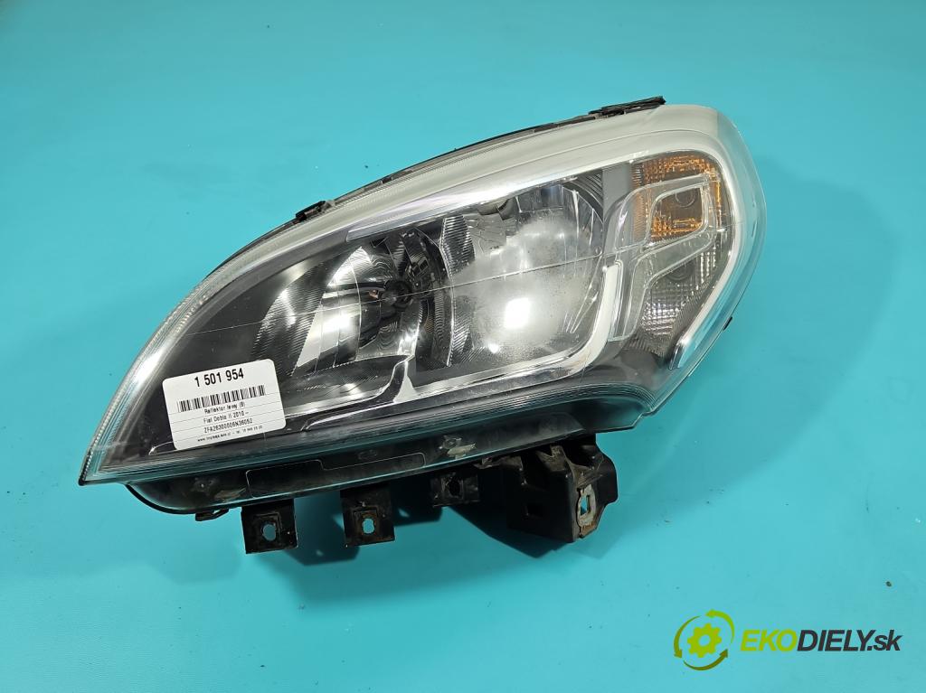 Fiat Doblo II 2010- 1.4 120 HP manual 88 kW 1368 cm3 5- Reflektor: ľavý  (Kľučka dverí ostatné)