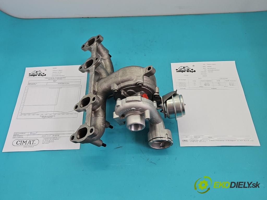 Seat Altea 1.9 tdi 105 hp manual 77 kW 1896 cm3 5- Turbodmychadlo repasováno 751851-3