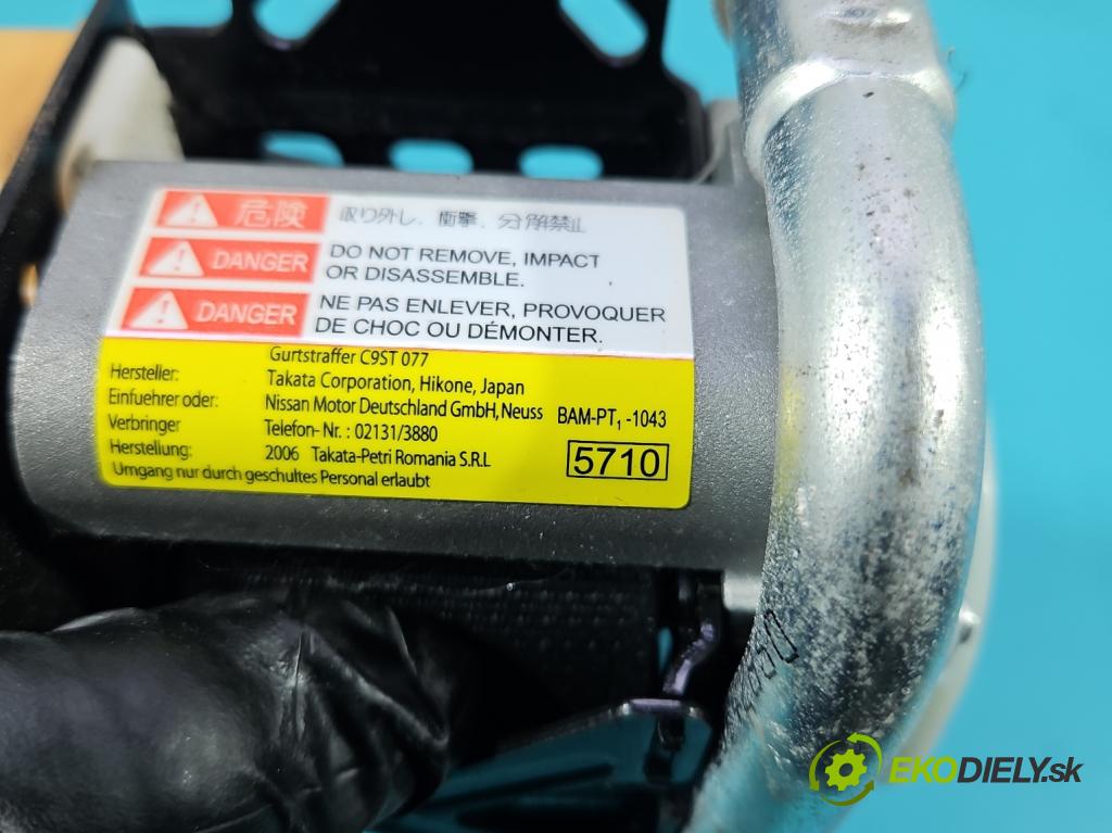 Nissan Note I 2006-2012 1.6 16V 110 HP manual 81 kW 1598 cm3 5- pas bezpečnosť: predné ľavý 306071799JN7