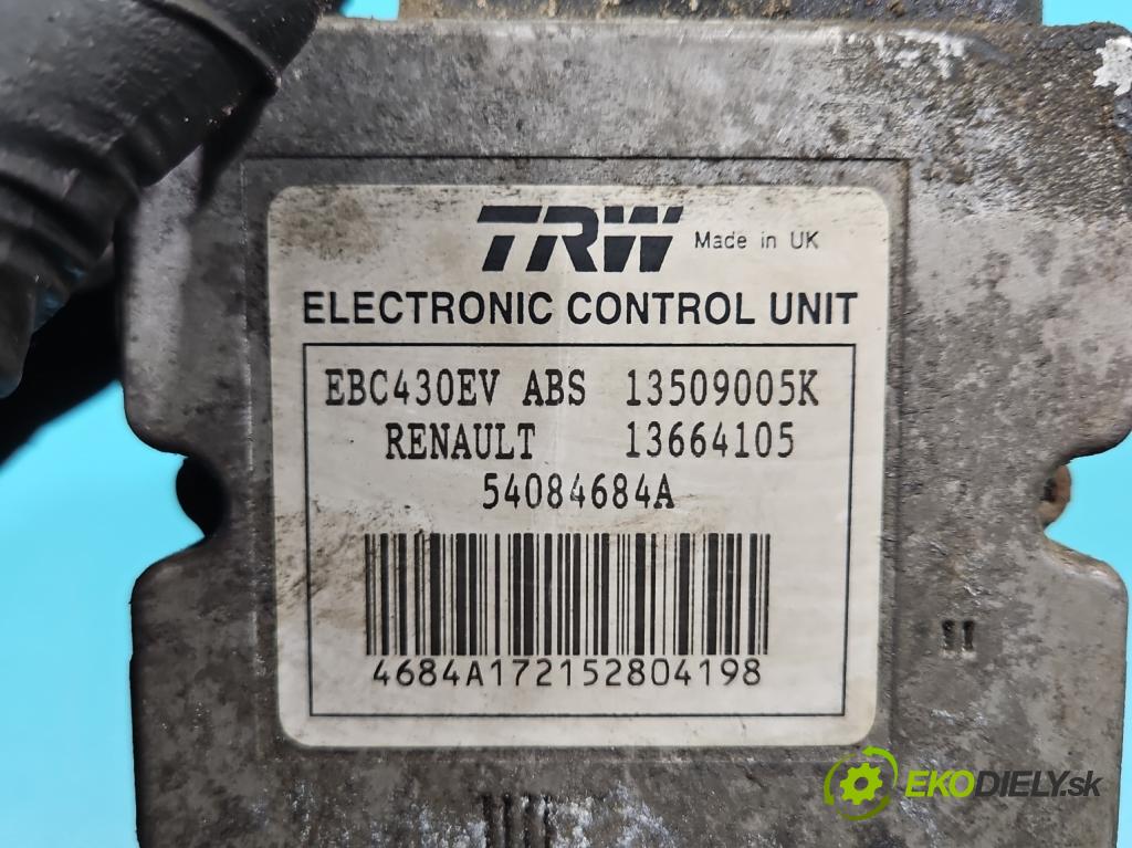 Renault Trafic II 2001-2014 1.9 dci 82 HP manual 60 kW 1870 cm3 5- čerpadlo abs 13509005K (Pumpa ABS)