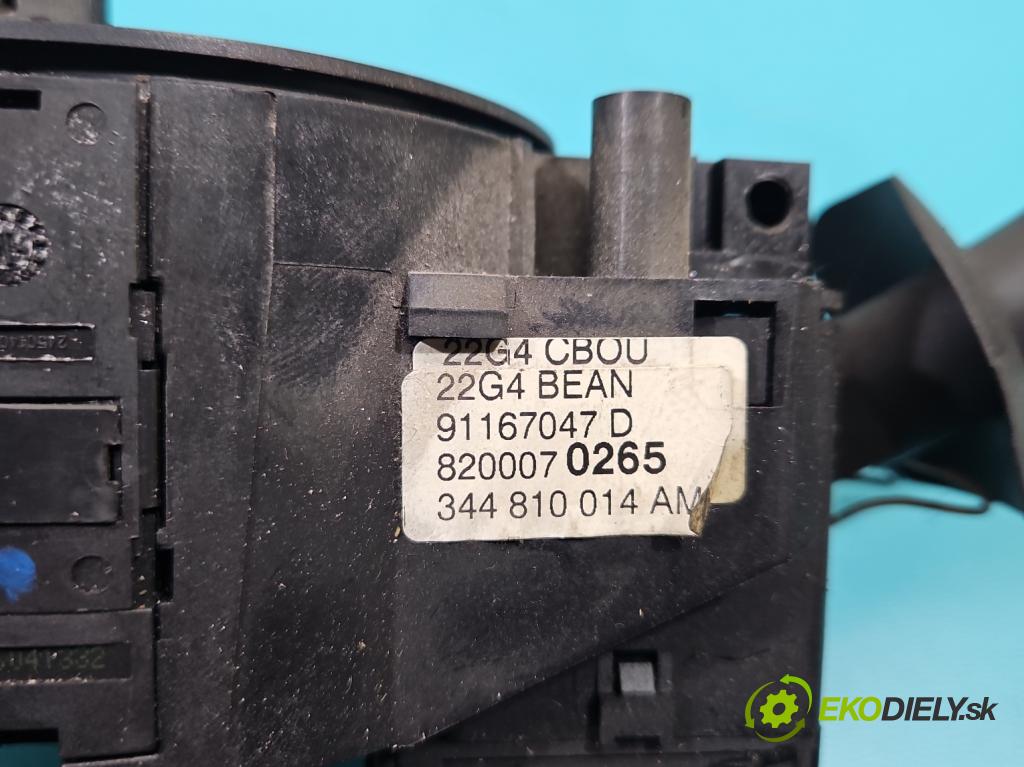 Renault Trafic II 2001-2014 1.9 dci 82 HP manual 60 kW 1870 cm3 5- prepínač komplex: 8200070265 (Prepínacie páčky pod volantom)