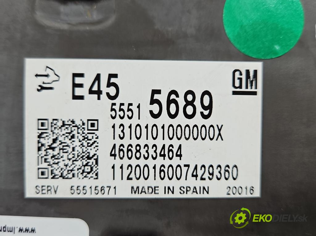 Opel Astra V 2015- 1.5 cdti 122 hp manual 90 kW 1496 cm3 5- řídící jednotka motoru 55515689