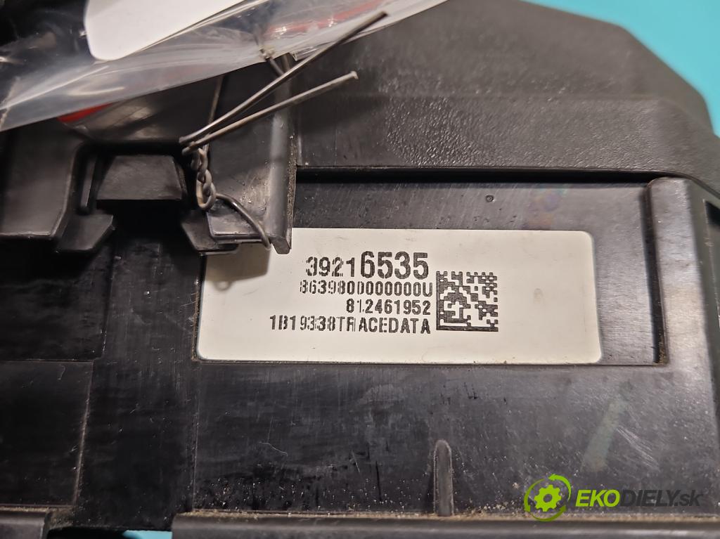 Opel Astra V  2015- 1.5 cdti 122 hp manual 90 kW 1496 cm3 5- skříňka pojistková 39216535 (Pojistková skříňka)