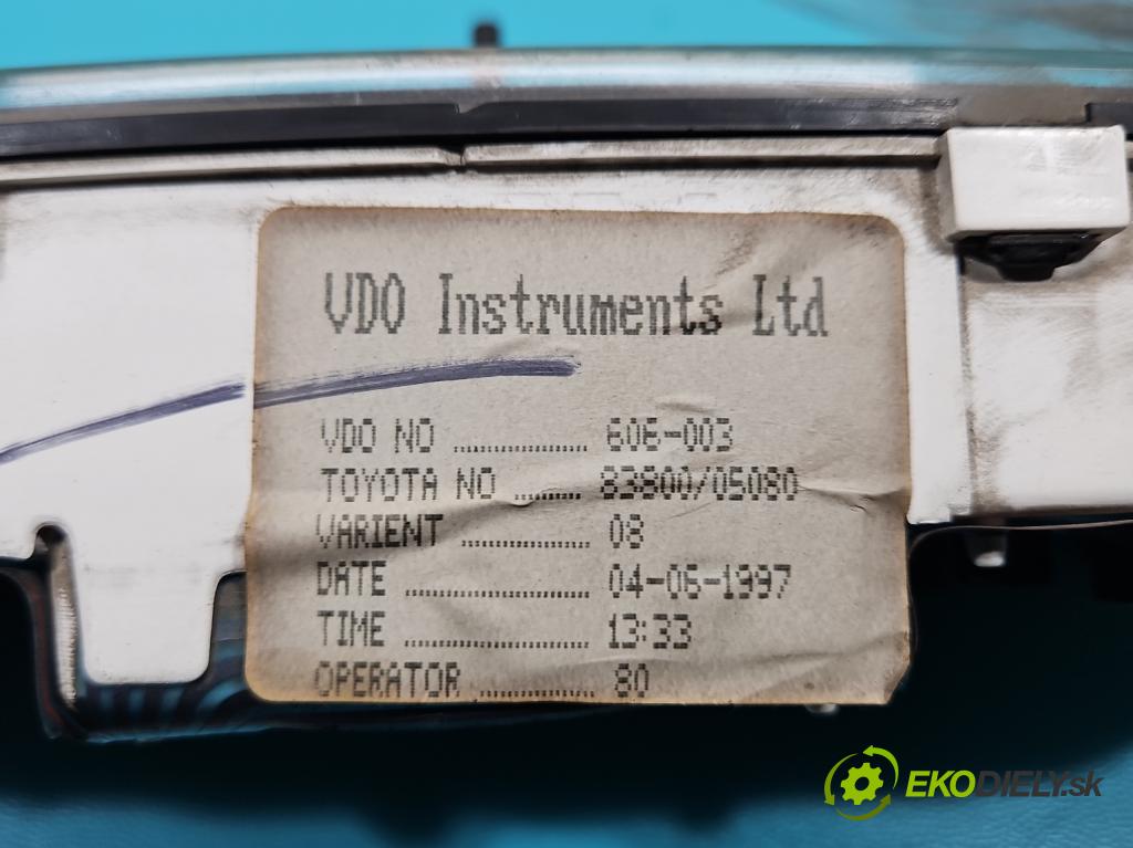 Toyota Carina E 1992-1998 1.6 16V 110 HP manual 81 kW 1587 cm3 4- prístrojovka/ budíky 83800-05080 (Prístrojová doska)