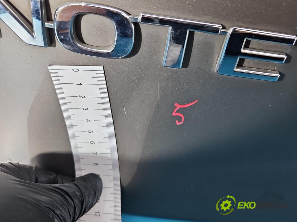 Nissan Note I 2006-2012 1.6 16V 110 hp manual 81 kW 1598 cm3 5- zadní kufrové dveře  (Zadní kapota (kufr))