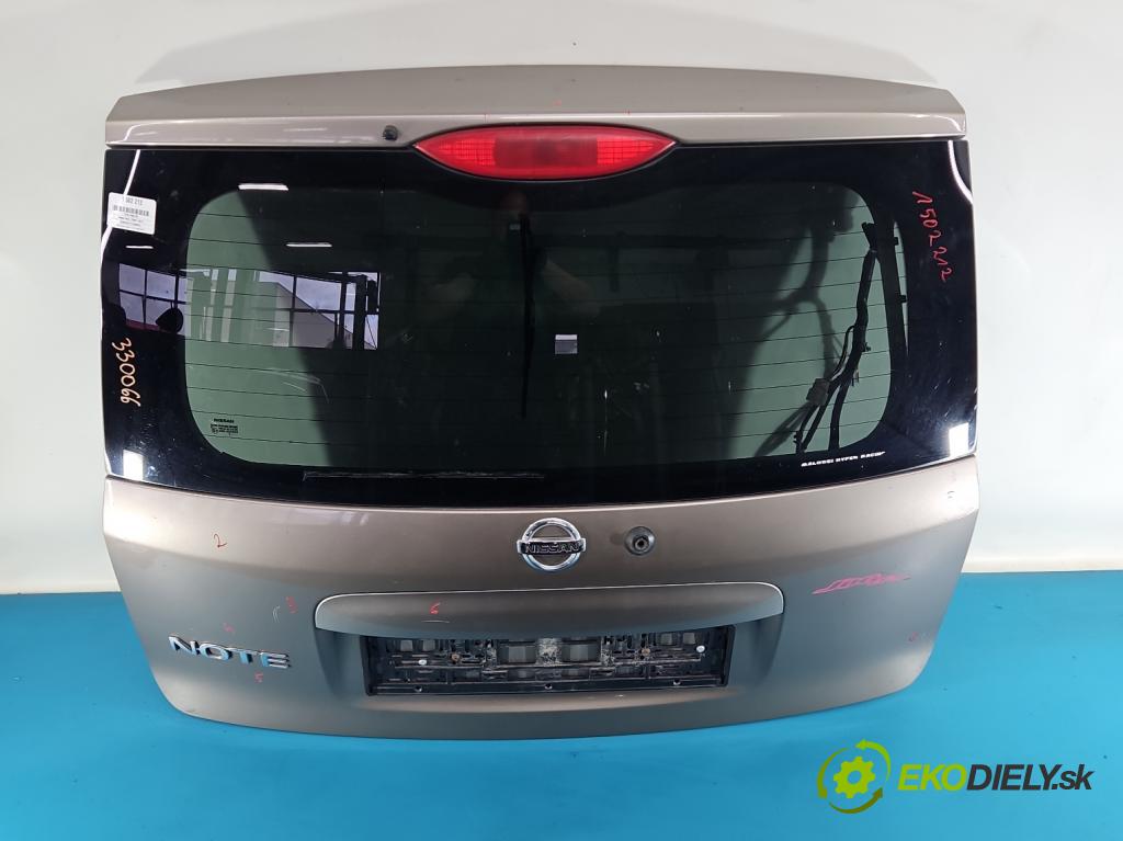 Nissan Note I 2006-2012 1.6 16V 110 hp manual 81 kW 1598 cm3 5- zadní kufrové dveře  (Zadní kapota (kufr))