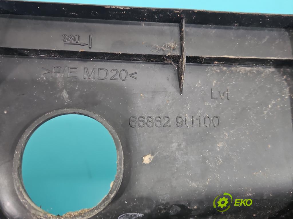 Nissan Note I 2006-2012 1.6 16V 110 HP manual 81 kW 1598 cm3 5- torpédo 668629U100 (Torpédo (plast pod čelným sklom))