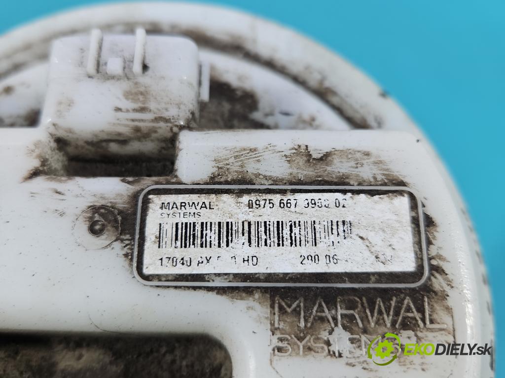 Nissan Note I 2006-2012 1.6 16V 110 hp manual 81 kW 1598 cm3 5- čerpadlo paliva 0975667990002